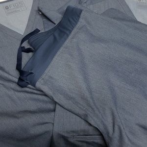 Heather Denim Figs 3 piece set size L